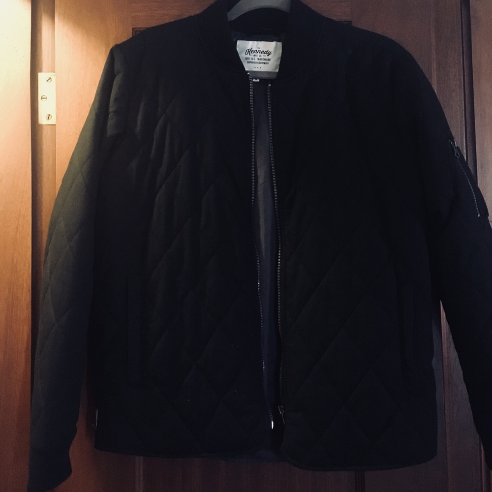 The Kennedy Black Bomber jacket